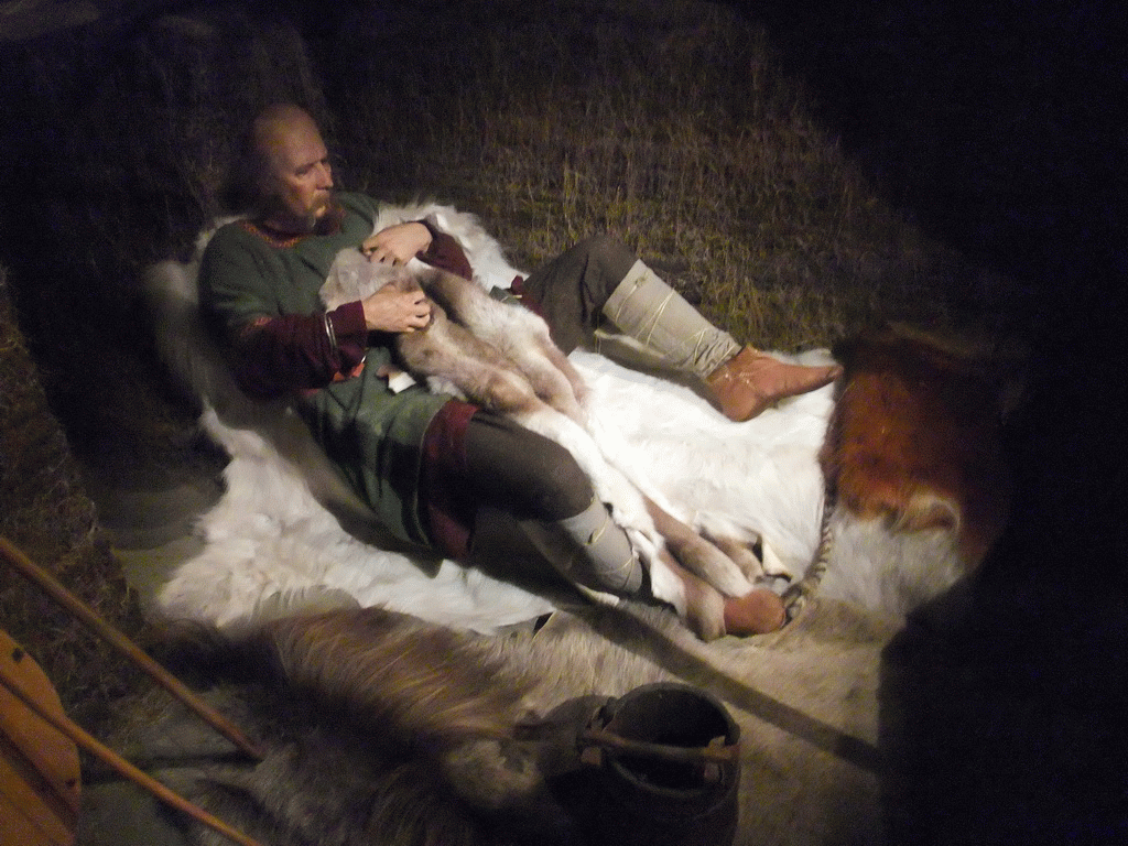 Wax statue at the Saga Museum in the Perlan building