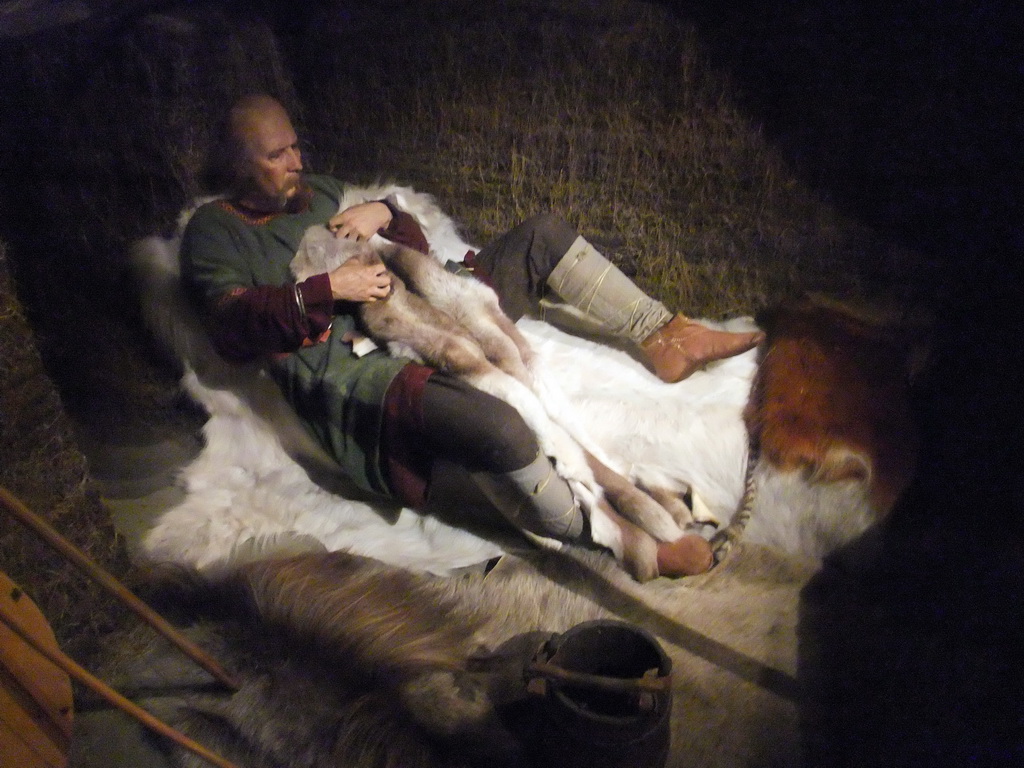 Wax statue at the Saga Museum in the Perlan building