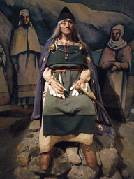 Wax statue of Þorbjörg Lítilvölva, at the Saga Museum in the Perlan building