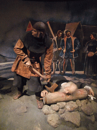 Wax statues  at the Saga Museum in the Perlan building