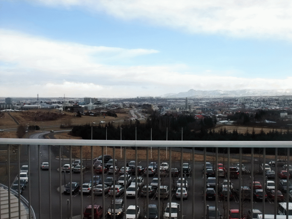 The east side of the city, viewed from the roof of the Perlan building