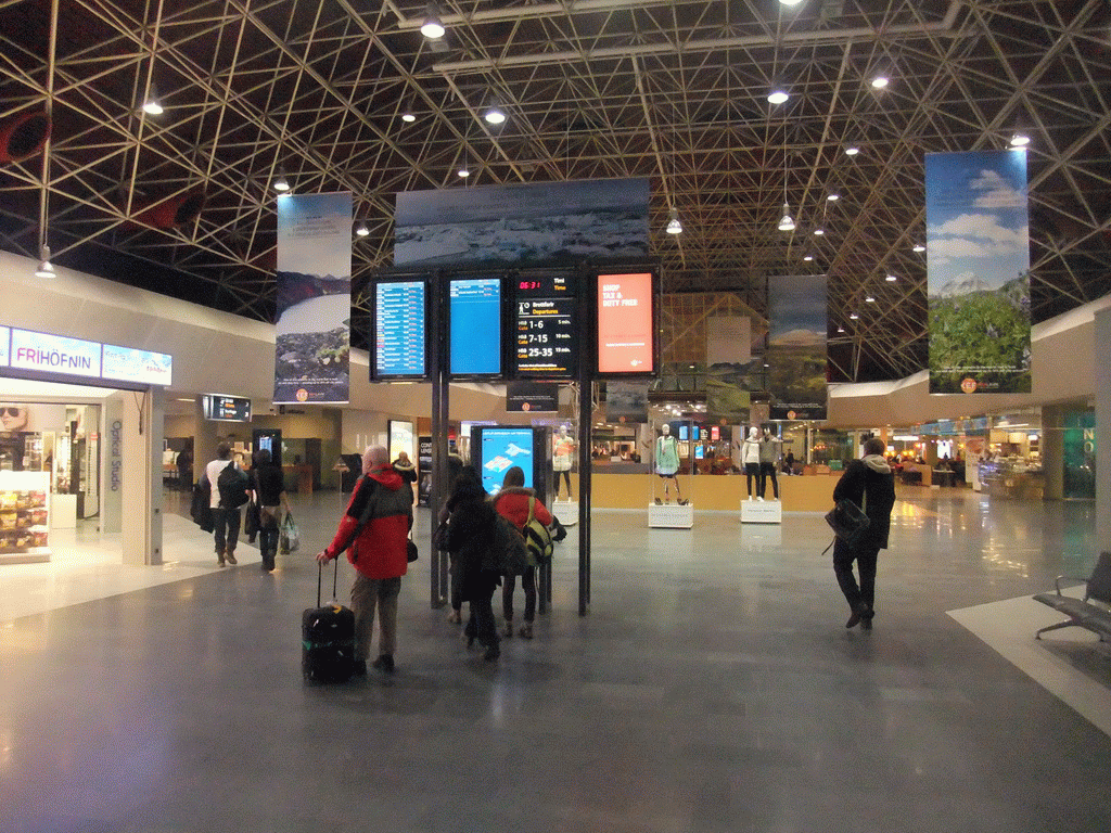 Departure Hall at Keflavik International Airport