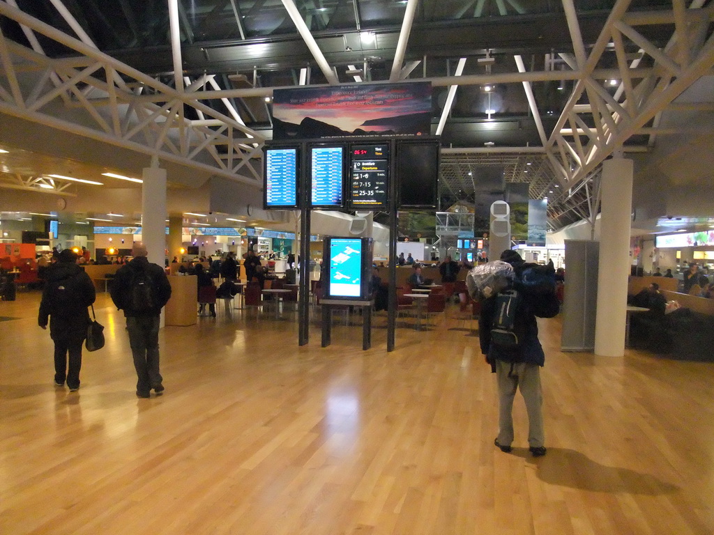 Departure Hall at Keflavik International Airport