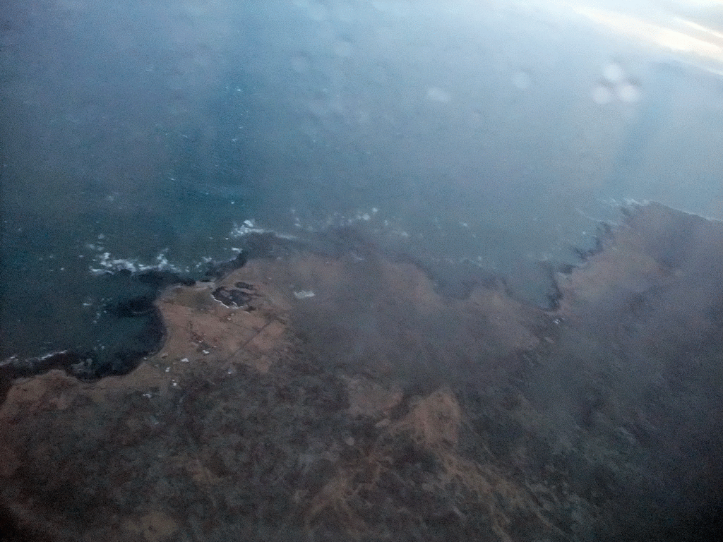 The southwest coast of Iceland, viewed from the plane to Amsterdam