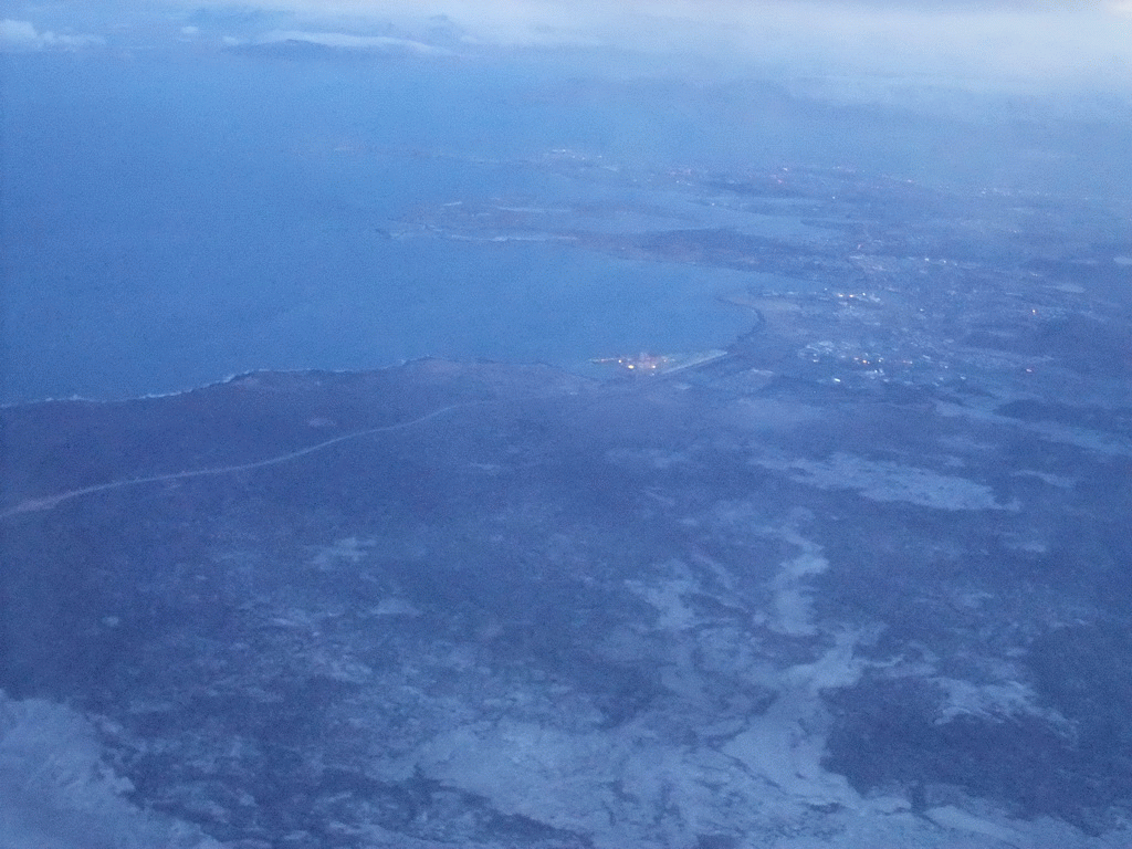 Hafnarfjörður, Álftanes and Reykjavik, viewed from the plane to Amsterdam
