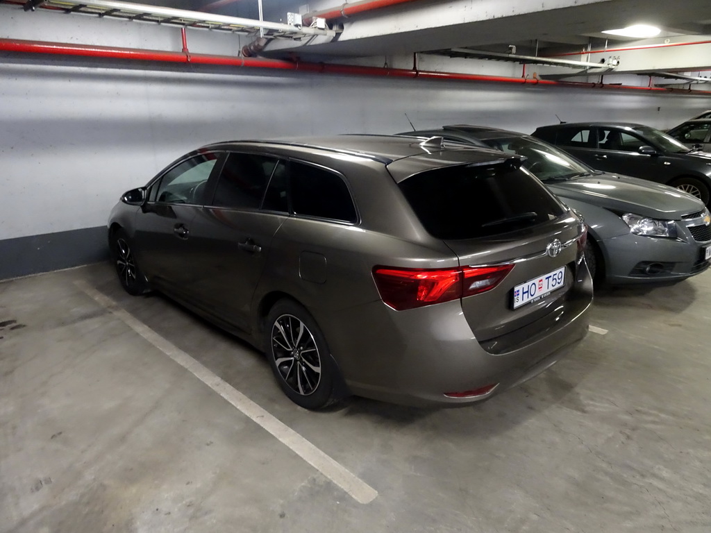 Our rental car in the Stjörnuport parking garage