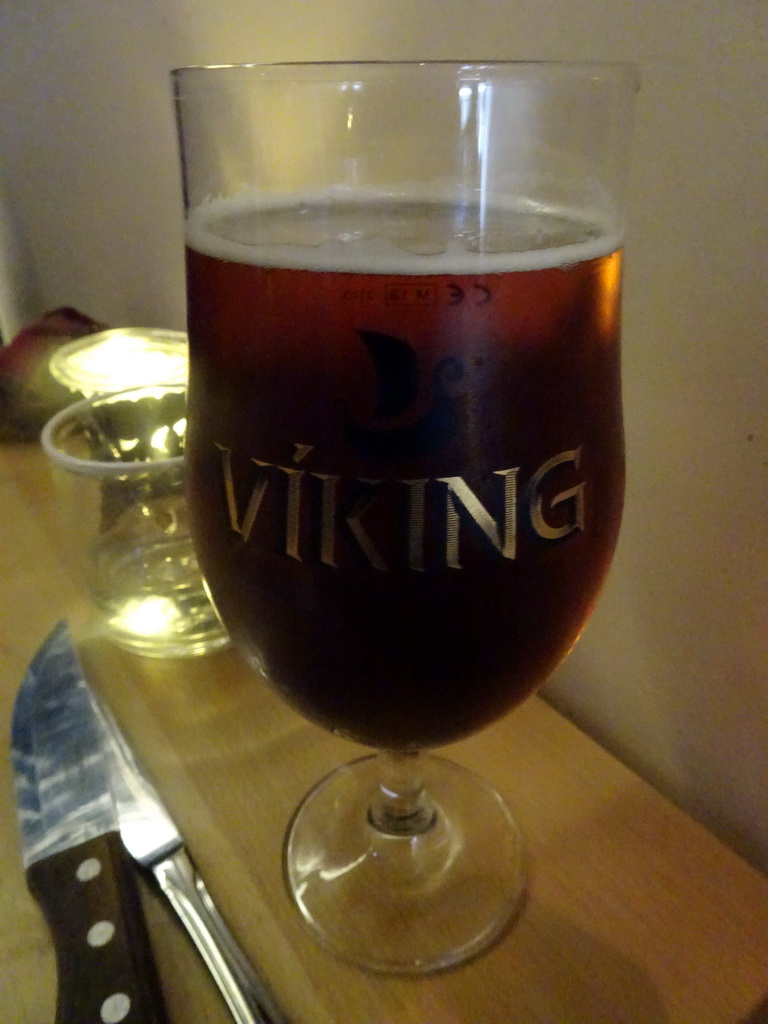 Viking beer at the Hereford Steikhús restaurant