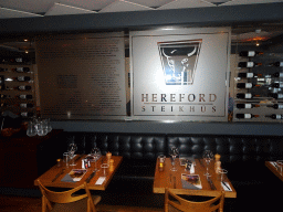 Interior of the Hereford Steikhús restaurant