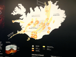 Information on tectonic plates and volcanic activity, at the Wonders of Iceland exhibition at the Ground Floor of the Perlan building