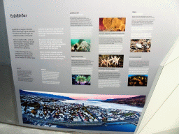 Information on the Eyjafjörður fjord at the Wonders of Iceland exhibition at the Ground Floor of the Perlan building