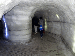 Max in the Man-made Ice Cave at the Wonders of Iceland exhibition at the Ground Floor of the Perlan building