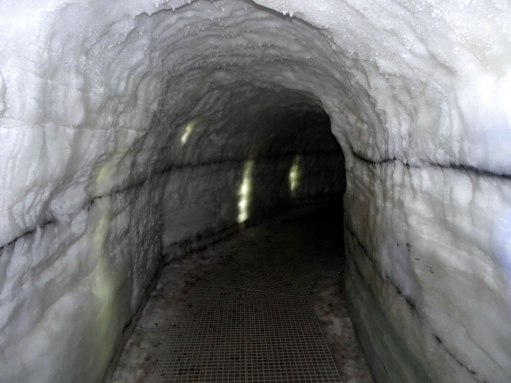 Interior of the Man-made Ice Cave at the Wonders of Iceland exhibition at the Ground Floor of the Perlan building