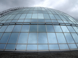 The dome of the Perlan building, viewed from the roof