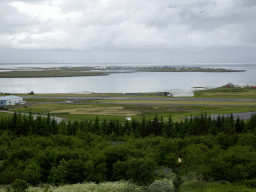 Reykjavík Airport and surroundings, viewed from the roof of the Perlan building