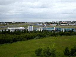 Reykjavík Airport and surroundings, viewed from the roof of the Perlan building