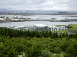 The southwest side of the city with Reykjavik University, viewed from the roof of the Perlan building
