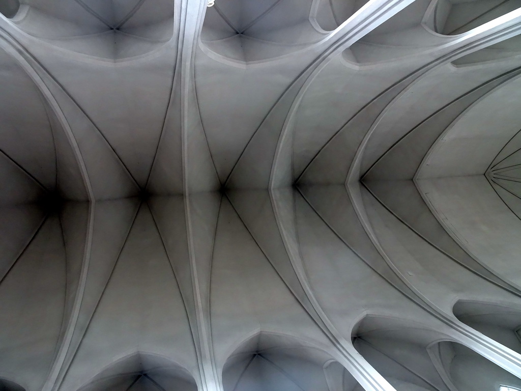 Ceiling of the nave of the Hallgrímskirkja church