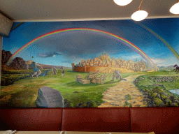 Wall painting at the First Floor of Café Loki