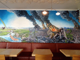 Wall painting at the First Floor of Café Loki