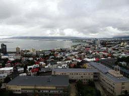 The northeast side of the city and Mount Esja, viewed from the tower of the Hallgrímskirkja church