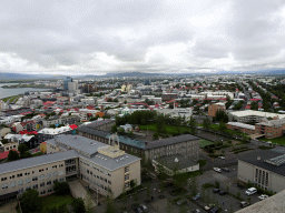 The east side of the city, viewed from the tower of the Hallgrímskirkja church