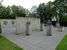 Sculptures and reliefs at the Einar Jónsson Sculpture Garden