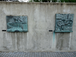 Reliefs `Sparks` and `The Birth of Psyche` at the Einar Jónsson Sculpture Garden, with explanation