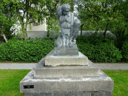 Sculpture `Prayer` at the Einar Jónsson Sculpture Garden, with explanation