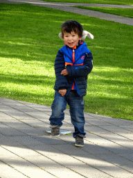 Max at the Einar Jónsson Sculpture Garden