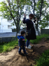 Miaomiao and Max at the Einar Jónsson Sculpture Garden