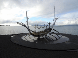 The sculpture `The Sun Voyager` at the Sculpture and Shore Walk