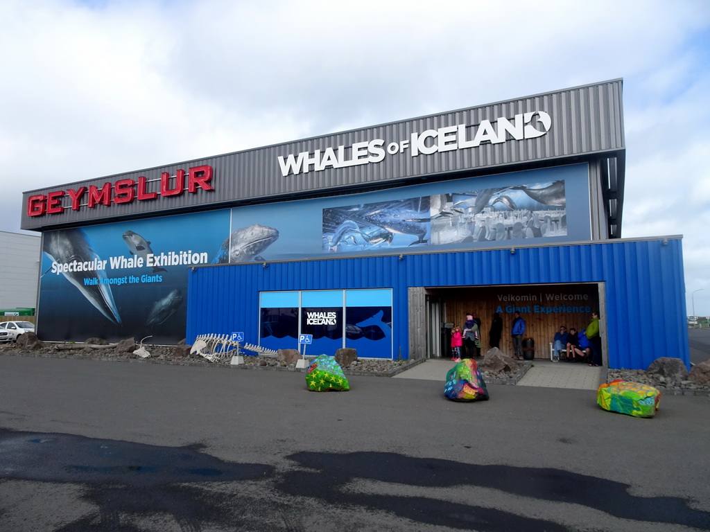 Front of the Whales of Iceland exhibition at the Fiskislóð street