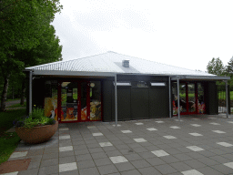 Entrance to the Húsdýragarðurinn zoo and Fjölskyldugarðurinn park at the Engjavegur street