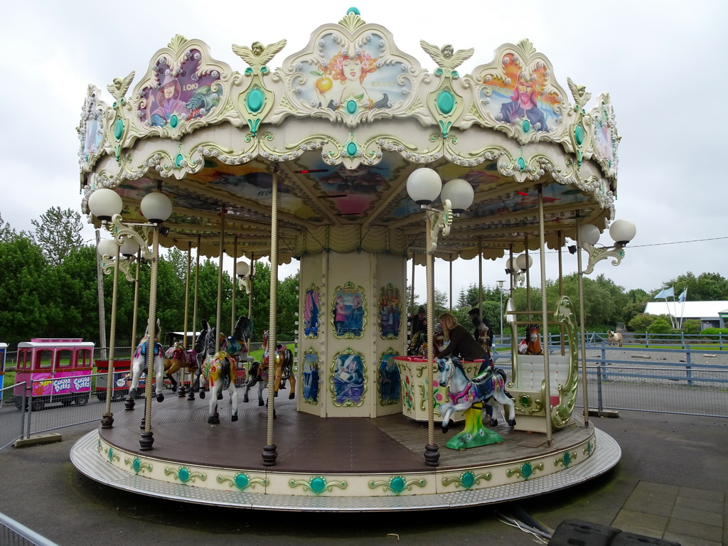 Carousel at the Húsdýragarðurinn zoo