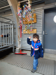 Max with the Snudduhorn pacifier antlers at the Húsdýragarðurinn zoo