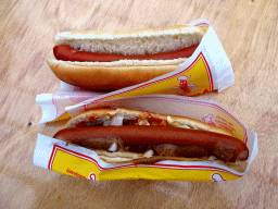 Icelandic Hot Dogs at the restaurant at the Main Building of the Húsdýragarðurinn zoo