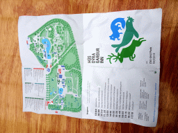 Map and program of the Húsdýragarðurinn zoo and Fjölskyldugarðurinn park