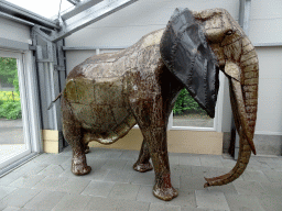 Statue of an Elephant at the Main Building of the Húsdýragarðurinn zoo