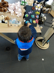 Max in the souvenir shop at the Entrance Building of the Húsdýragarðurinn zoo