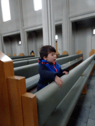 Max in the Hallgrímskirkja church