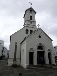 Front of the Dómkirkjan church at the Templarasund street