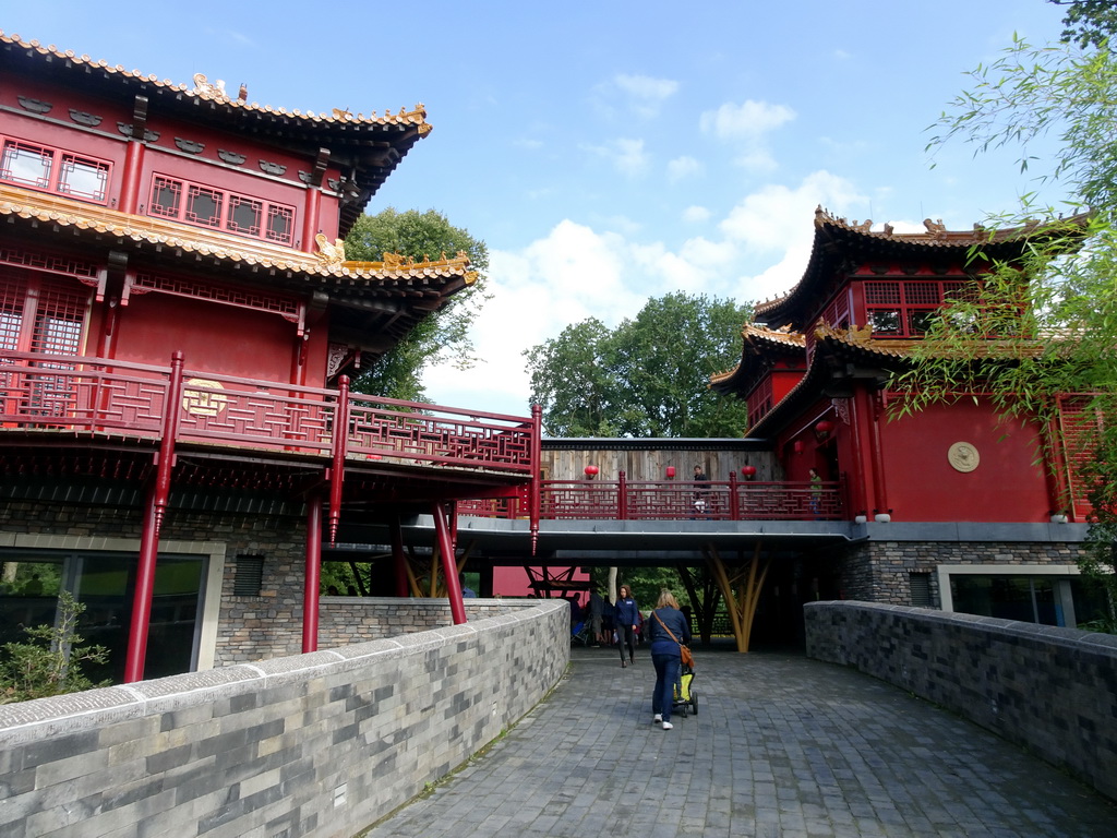 Residences of the Giant Pandas `Wu Wen` and `Xing Ya` at Pandasia at the Ouwehands Dierenpark zoo