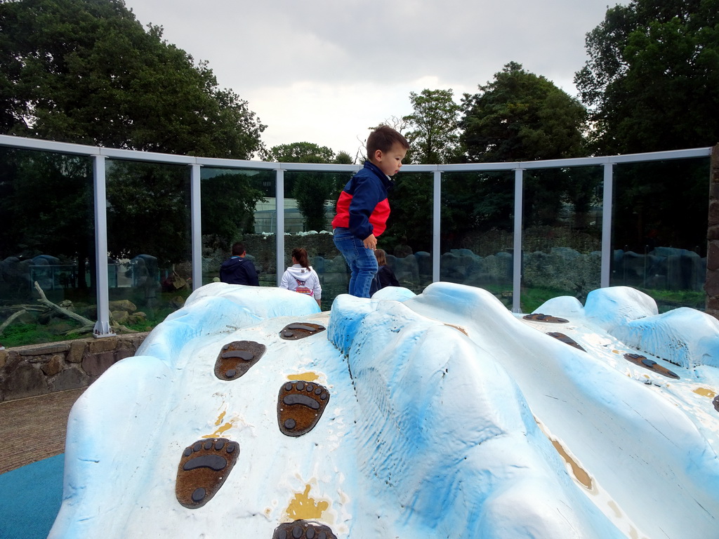 Max at the Iceberg playground at the Ouwehands Dierenpark zoo