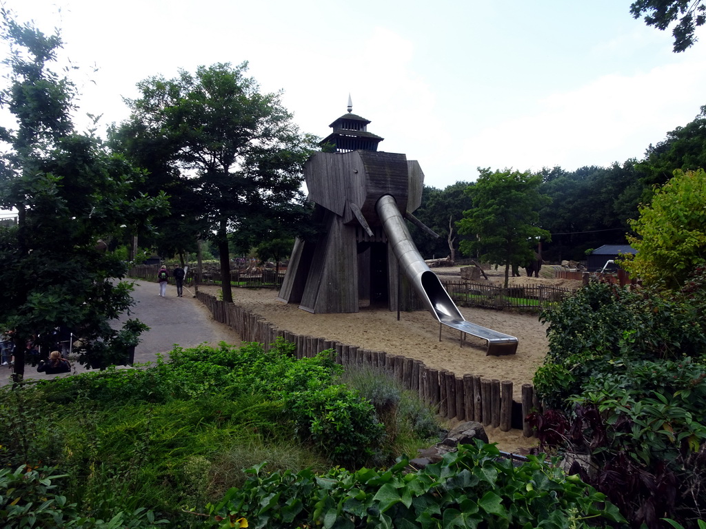 The Elephant playground at the Ouwehands Dierenpark zoo