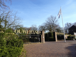 Entrance gate to the Ouwehands Dierenpark zoo at the Grebbeweg road