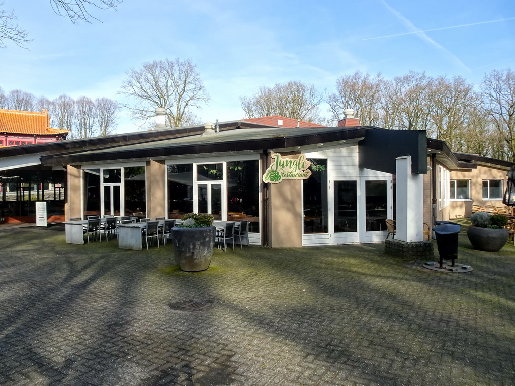 Front of the Jungle Restaurant at the Ouwehands Dierenpark zoo