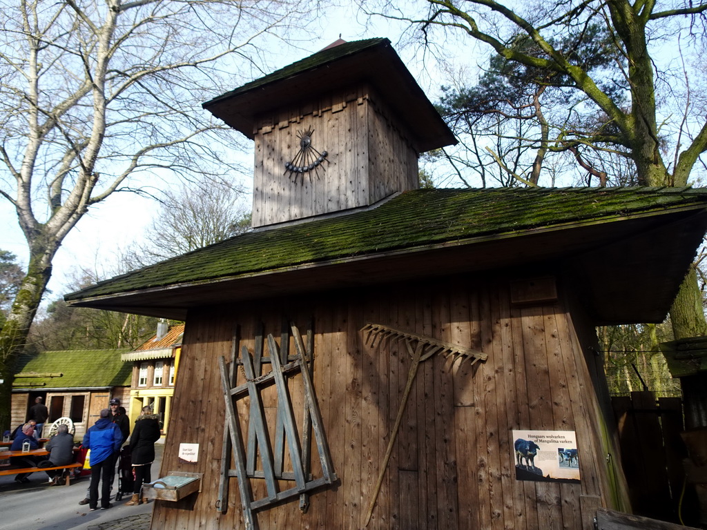 House at the Karpatica village at the Ouwehands Dierenpark zoo