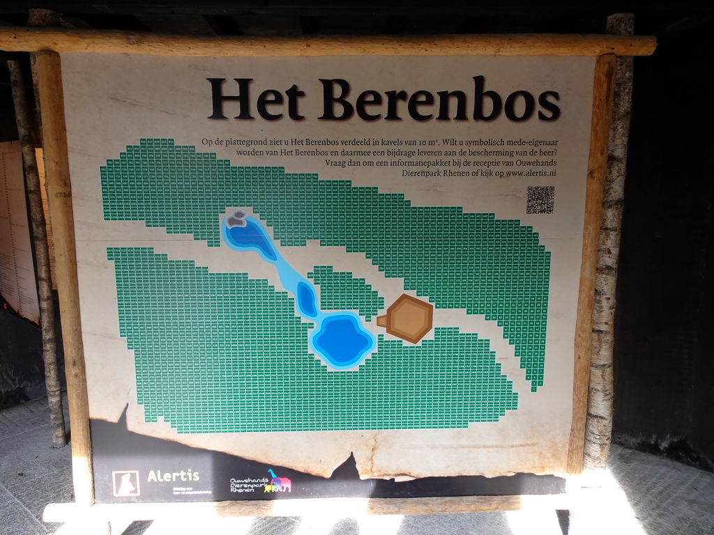 Map of the Berenbos Expedition at the Ouwehands Dierenpark zoo