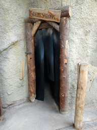 Entrance to the Creepy Cavern at the RavotAapia building at the Ouwehands Dierenpark zoo