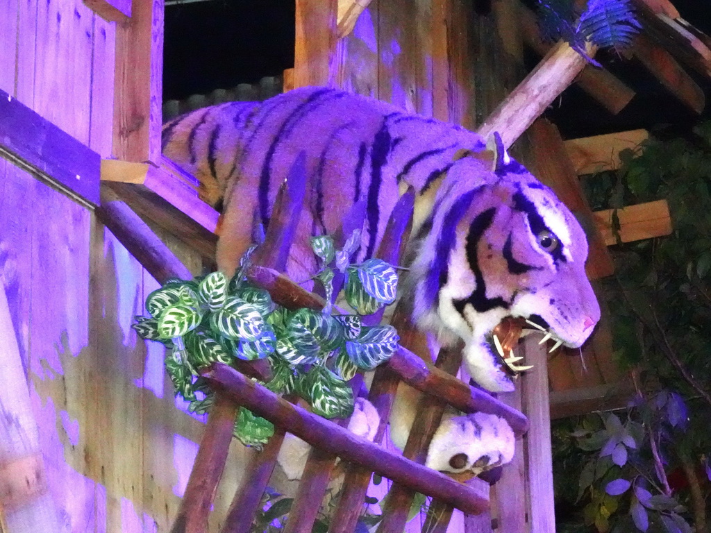 Tiger statue at the Jungle Restaurant at the Ouwehands Dierenpark zoo